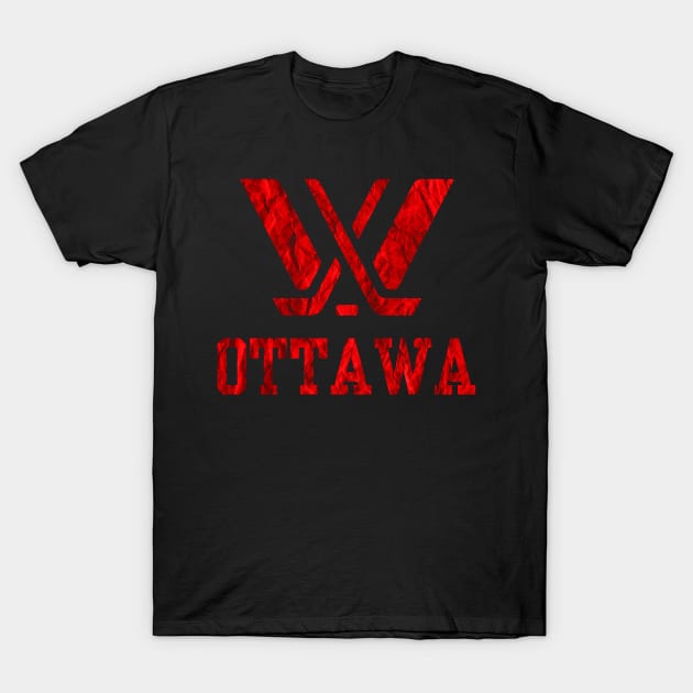 Distressed Ottawa PWHL T-Shirt by thestaroflove